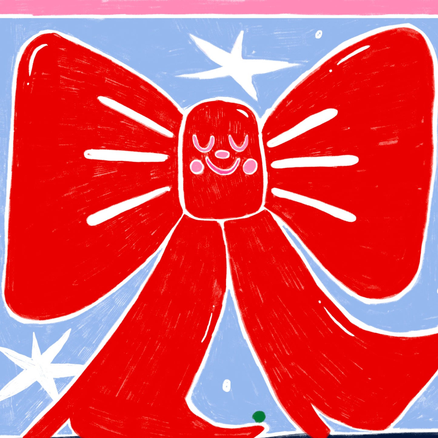 The Happy Bow 🎀 Name Illustration