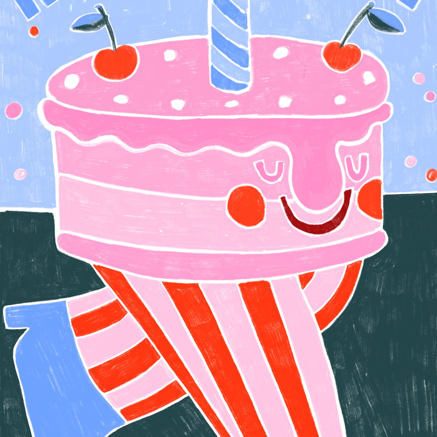 HAPPY HAPPY BIRTHDAY 🎂 FOLDING CARD