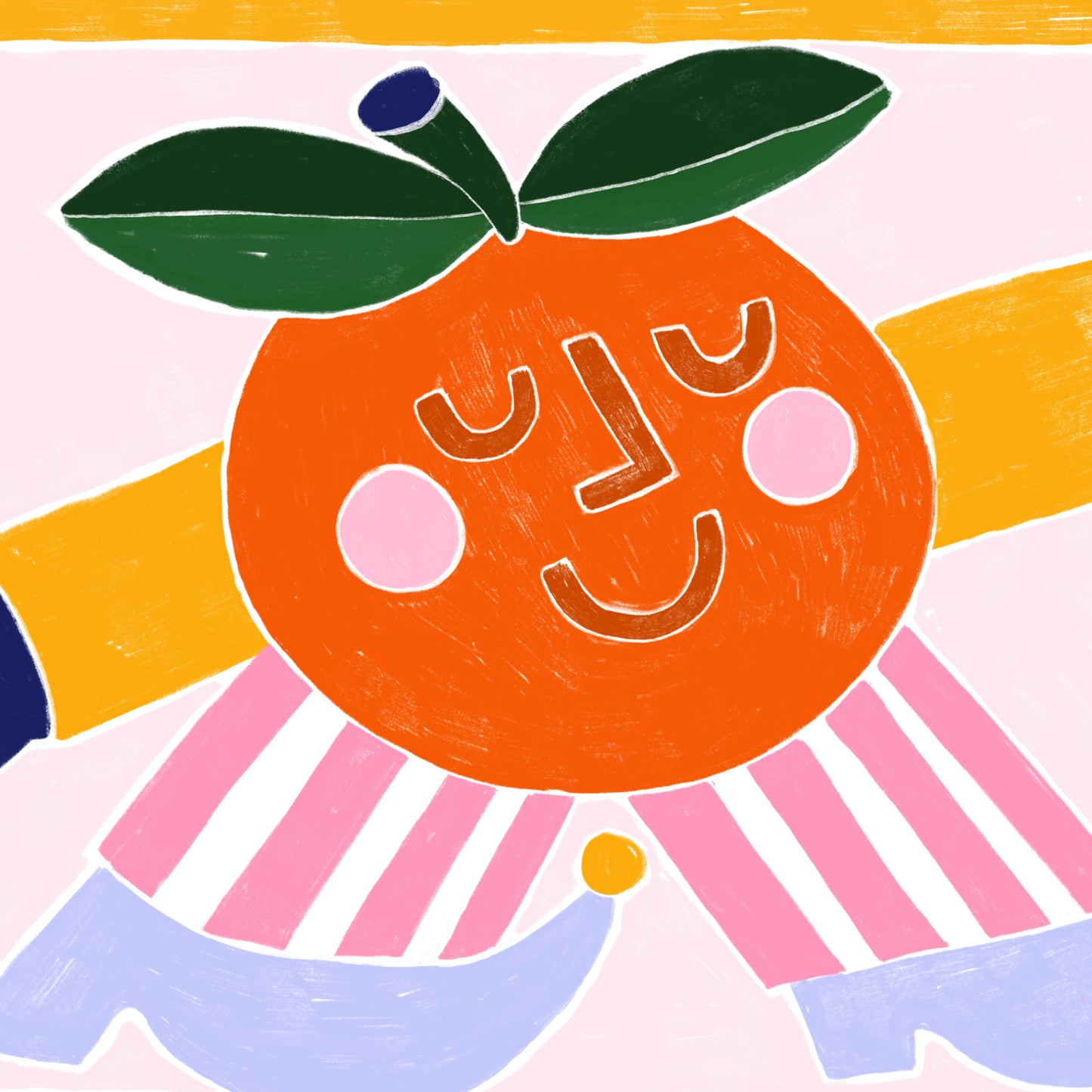 The Happy Orange 🍊 Name Illustration