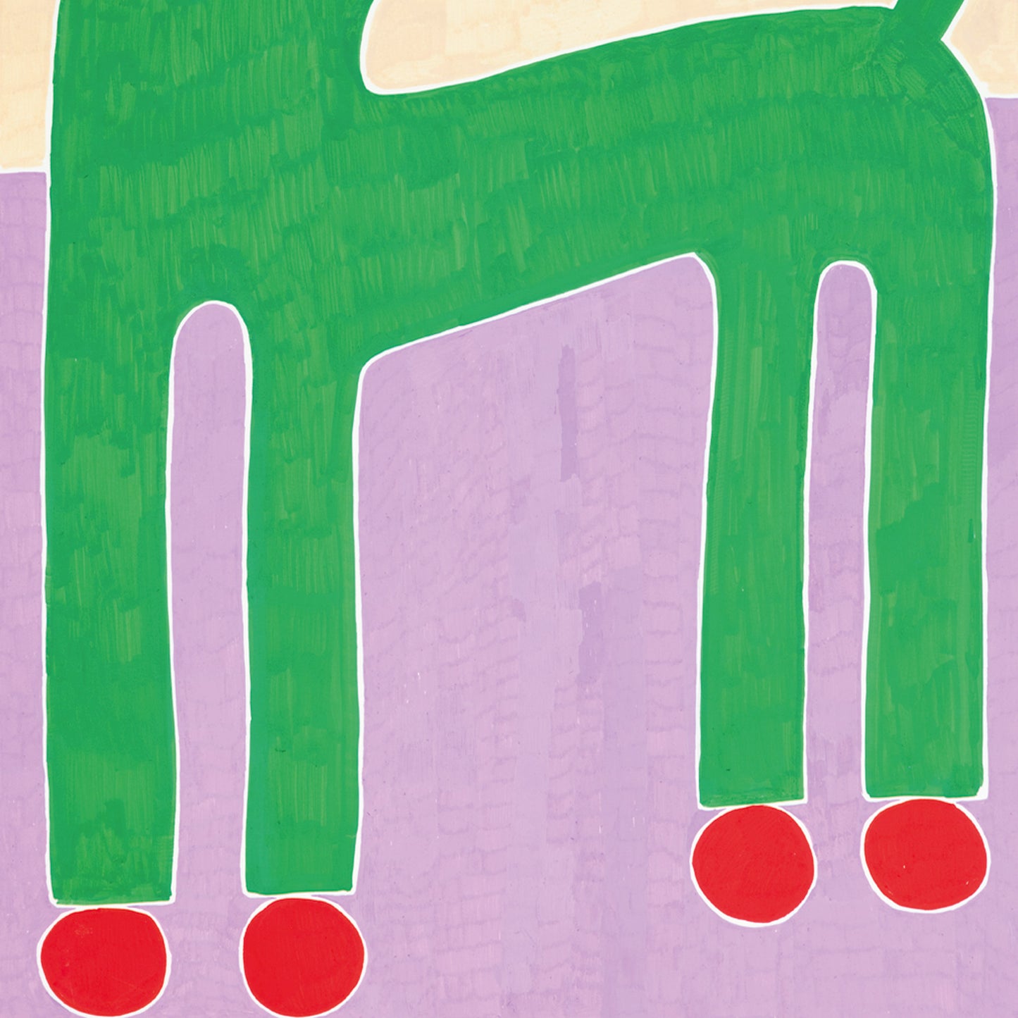 A horse in a lavender field